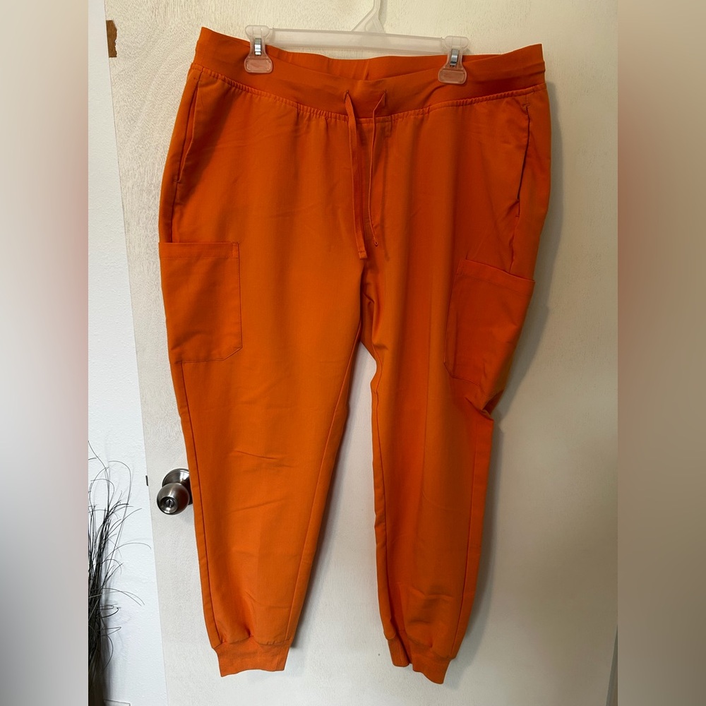 Orange Mandala Scrub pants